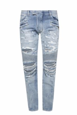 Jeansy z dziurami, zdjęcie 1 Jeansy z dziurami od Balmain